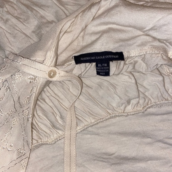 American Eagle white babydoll tank - Picture 9 of 9